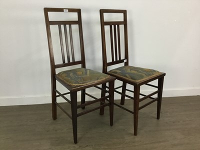 Lot 692 - TWO PAIRS OF CHAIRS