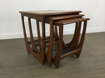 Lot 690 - NEST OF THREE TEAK TABLES