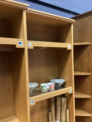 Lot 431 - BRUCE HAMILTON FURNITURE MAKERS OF GLASGOW, OAK WALL UNIT