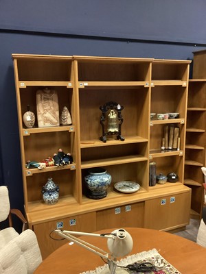 Lot 431 - BRUCE HAMILTON FURNITURE MAKERS OF GLASGOW, OAK WALL UNIT