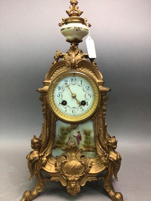 Lot 699 - FRENCH MANTEL CLOCK