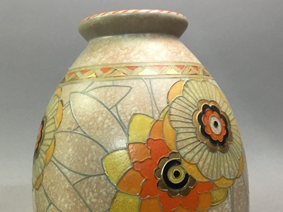 Lot 707 - ART DECO VASE IN THE STYLE OF CHARLOTTE RHEAD