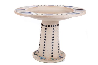 Lot 437 - FALCONER HOUSTON, STUDIO POTTERY VASE AND PEDESTAL