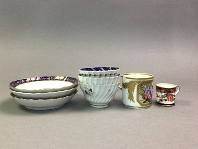 Lot 102a - FLIGHT & BARR, THREE WORCESTER TEA BOWLS AND SAUCERS