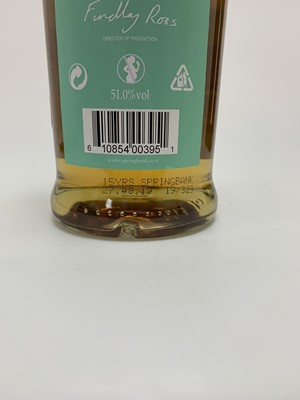 Lot 10 - SPRINGBANK 2003 15 YEAR OLD RUM WOOD