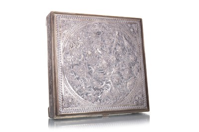 Lot 1214 - IRANIAN SILVER CIGARETTE CASKET