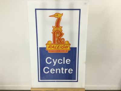Lot 727 - RALEIGH CYCLES TIN SIGN
