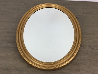 Lot 728 - OVAL WALL MIRROR