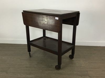 Lot 736 - MAHOGANY TEA TROLLEY