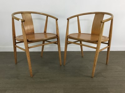 Lot 455 - SVEN-ERIK FRYKLUND FOR HAGAFORS, SET OF FOUR SWEDISH ‘LENA’ CHAIRS