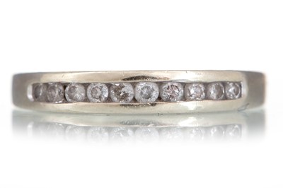 Lot 1213 - DIAMOND HALF ETERNITY RING