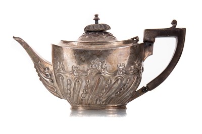 Lot 127 - VICTORIAN SILVER BACHELOR'S TEAPOT