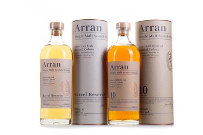 Lot 118 - ARRAN 10 YEAR OLD AND AMERICAN OAK BARREL RESERVE