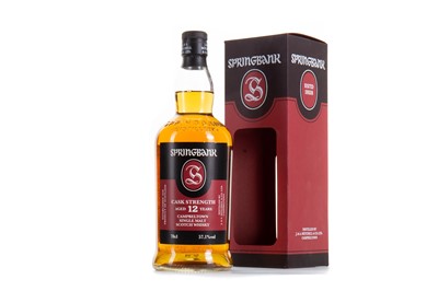 Lot 123 - SPRINGBANK 12 YEAR OLD CASK STRENGTH 2019 RELEASE