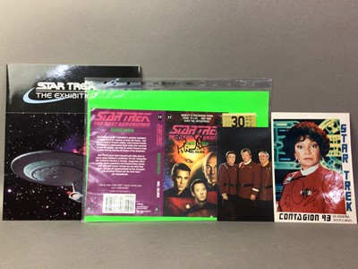 Lot 118A - STAR TREK, SIGNED EPHEMERA