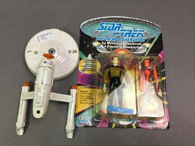 Lot 131 - STAR TREK, THREE NEXT GENERATION FIGURES BY BANDAI