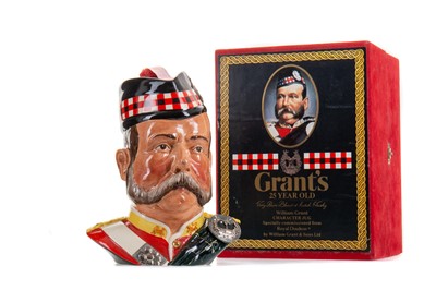 Lot 35 - GRANT'S 25 YEAR OLD CHARACTER JUG 75CL