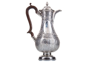 Lot 133 - VICTORIAN SILVER HOT WATER POT