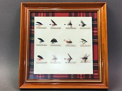 Lot 196 - TWO FRAMED FISHING FLIES