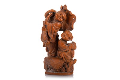 Lot 1229 - CHINESE BOXWOOD CARVING