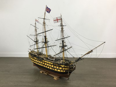 Lot 203 - SCRATCH BUILT MODEL OF HMS VICTORY