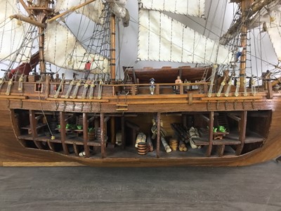 Lot 204 - SCRATCH BUILT SCALE MODEL OF HMS BOUNTY