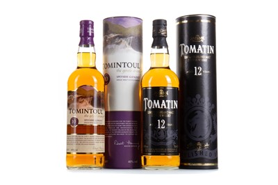 Lot 112 - TOMATIN 12 YEAR OLD AND TOMINTOUL 10 YEAR OLD