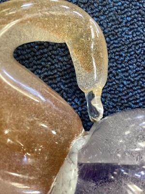 Lot 796 - FULVIO BIANCONI (ITALIAN, 1915-96) FOR VENINI, PAIR OF MURANO GLASS FIGURES