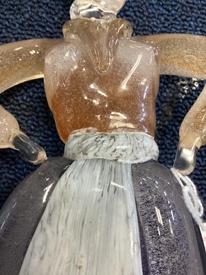 Lot 796 - FULVIO BIANCONI (ITALIAN, 1915-96) FOR VENINI, PAIR OF MURANO GLASS FIGURES