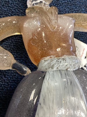 Lot 796 - FULVIO BIANCONI (ITALIAN, 1915-96) FOR VENINI, PAIR OF MURANO GLASS FIGURES