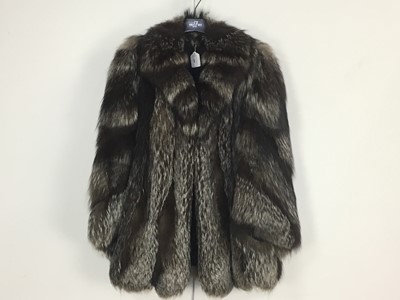 Lot 209 - VINTAGE SILVER FOX COAT