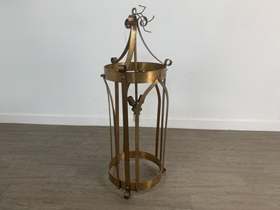 Lot 467 - LARGE ART DECO GILT FRAMED LANTERN