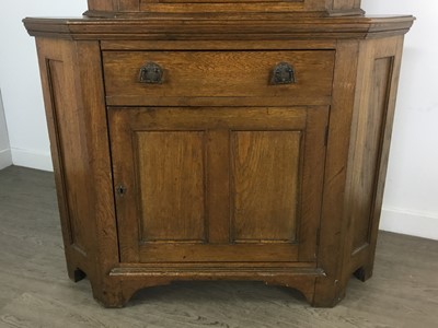 Lot 477 - ARTS & CRAFTS OAK CORNER CABINET