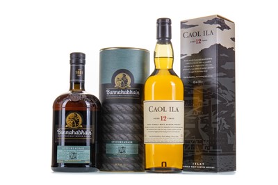 Lot 171 - CAOL ILA 12 YEAR OLD AND BUNNAHABHAIN STIUIREADAIR