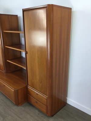 Lot 211 - MID CENTURY TEAK WALL UNIT