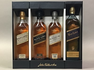 Lot 245 - JOHNNIE WALKER WHISKY AND A MINIATURE OF GLENFIDDICH