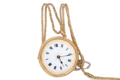 Lot 820 - GOLD FOB WATCH