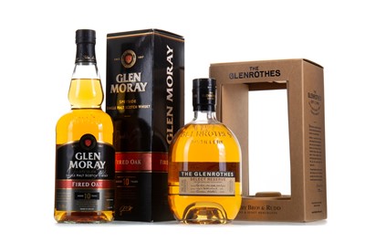 Lot 223 - GLENROTHES SELECT RESERVE AND GLEN MORAY 10 YEAR OLD FIRED OAK