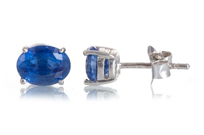 Lot 1138 - PAIR OF KYANITE STUD EARRINGS