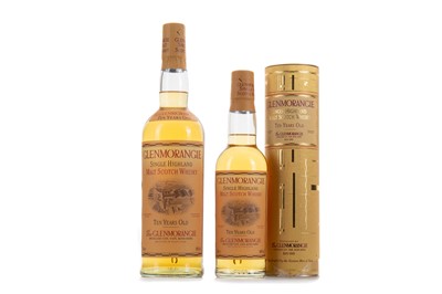 Lot 226 - 2 BOTTLES OF GLENMORANGIE 10 YEAR OLD (70CL & 35CL)