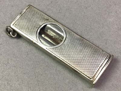 Lot 195 - SILVER CIGAR CUTTER