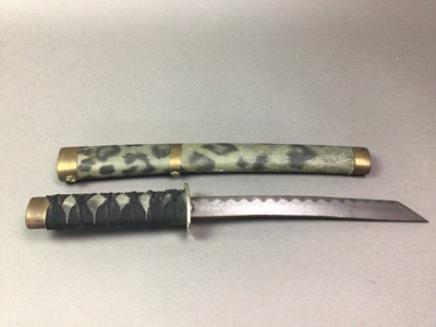 Lot 292 - SET OF THREE JAPANESE REPLICA SWORDS