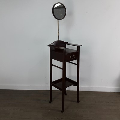 Lot 307 - MAHOGANY SHAVING STAND