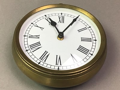 Lot 314 - BRASS WALL CLOCK