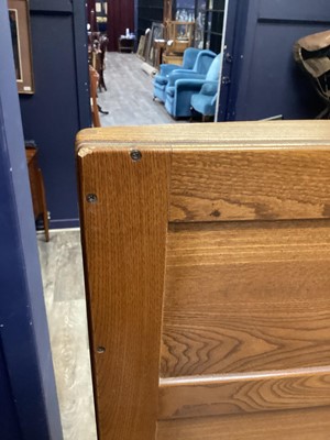 Lot 503 - ERCOL, WINDSOR MODEL 406 ELM CHEVAL MIRROR