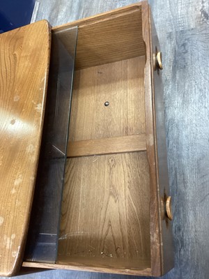 Lot 503 - ERCOL, WINDSOR MODEL 406 ELM CHEVAL MIRROR