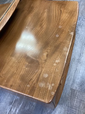 Lot 503 - ERCOL, WINDSOR MODEL 406 ELM CHEVAL MIRROR