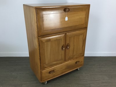 Lot 505 - ERCOL, WINDSOR MODEL 469 ELM SIDE CABINET