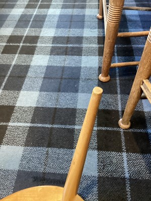 Lot 506 - ERCOL, NEST OF THREE MODEL 354 'PEBBLE' ELM TABLES