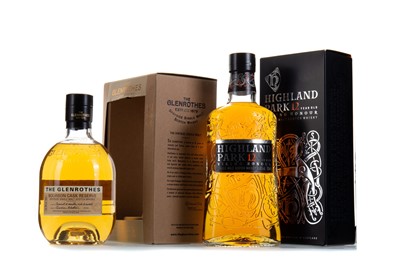 Lot 159 - HIGHLAND PARK 12 YEAR OLD VIKING HONOUR AND GLENROTHES BOURBON CASK RESERVE